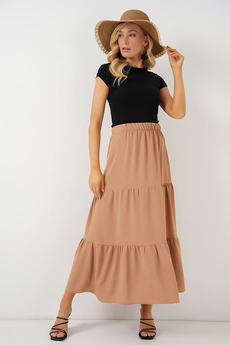 Textured Maxi Skirt - Image 1