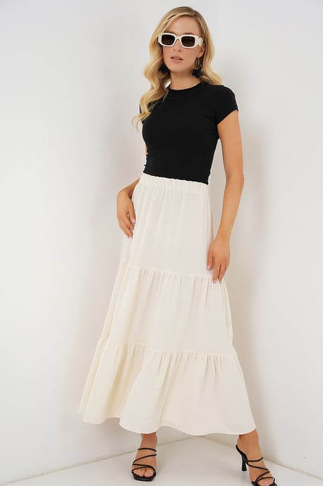 Gestructureerde Maxi Rok - Image 3