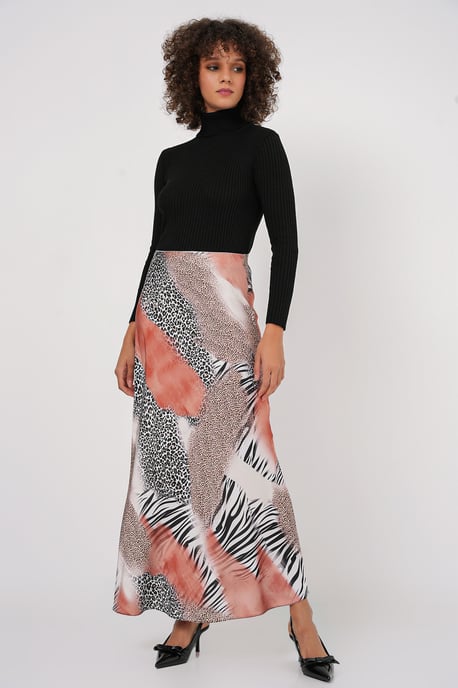 Maxi Satin Kjol med Foder - Image 1