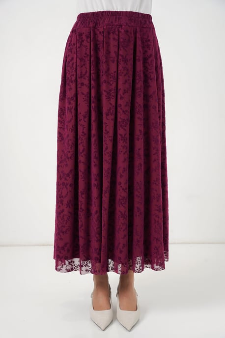 High Waist Floral Maxi Skirt - Image 2