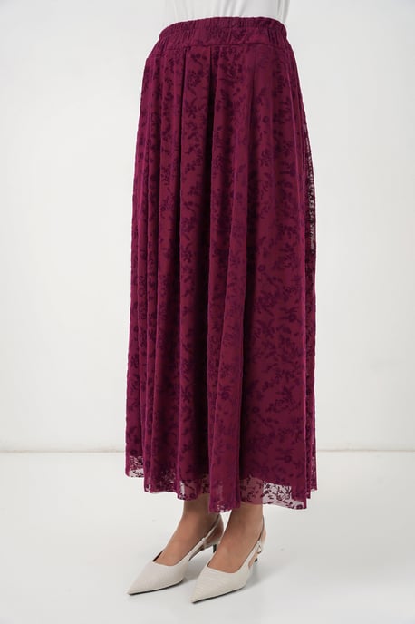 High Waist Floral Maxi Skirt - Image 4