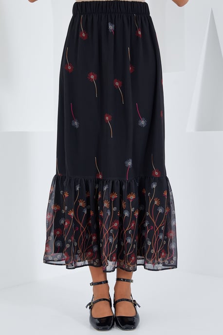 Geprinte Maxi Rok met Bloemenmotief - Image 6