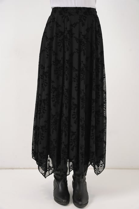 Hoge Taille Bloemen A-Lijn Maxi Rok - Image 2