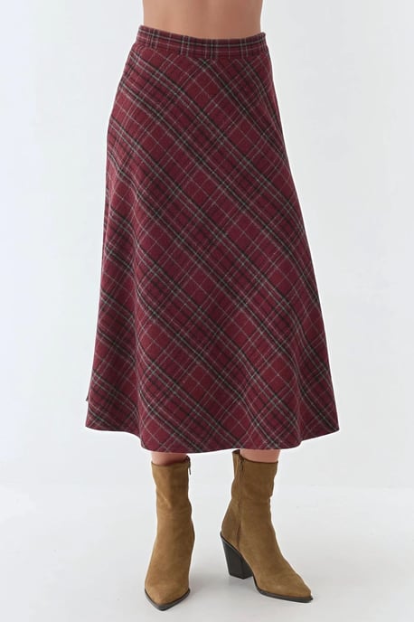 Maxi A-Line Skirt with Zipper Closure - Image 6