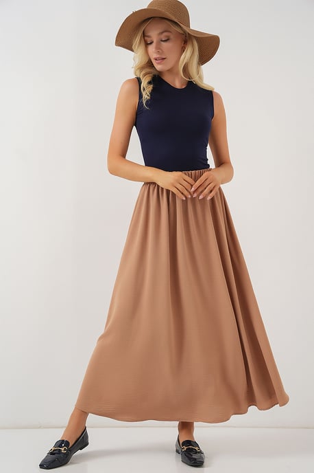 Maxi Rok met Elastische Taille - Image 1