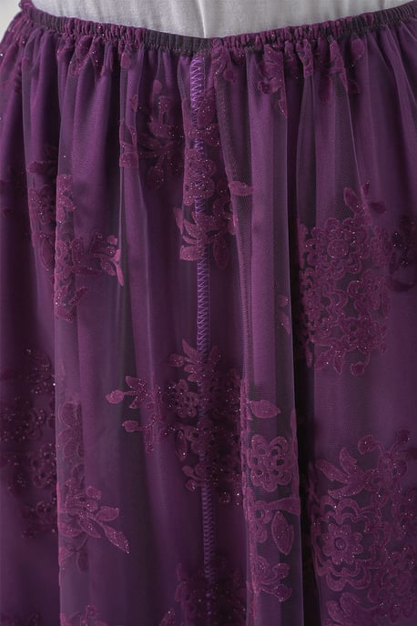 Floral High Waist Maxi Skirt - Image 6
