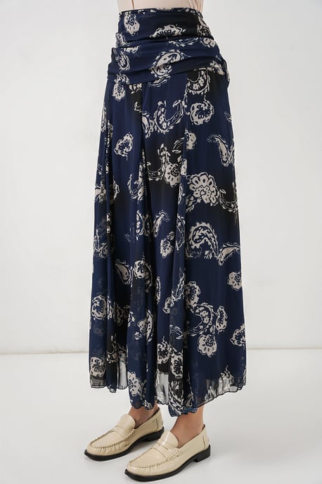 Hoge Taille Paisley Maxi Rok - Image 4