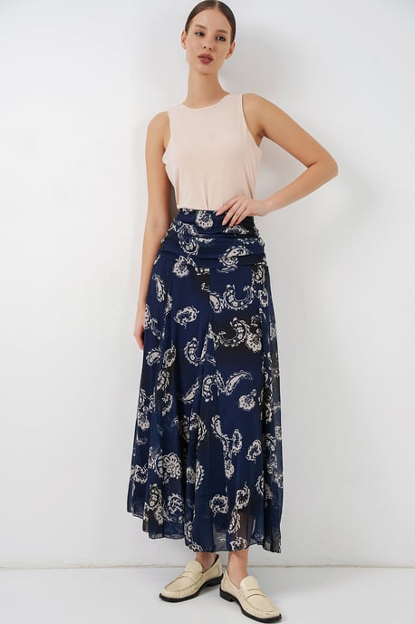 Hoge Taille Paisley Maxi Rok - Image 5