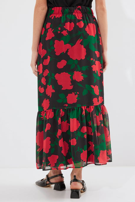 Geprinte Maxi Rok met Bloemenmotief - Image 5