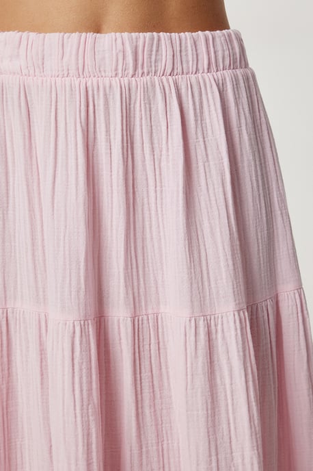 High Waist A-Line Maxi Skirt - Image 4