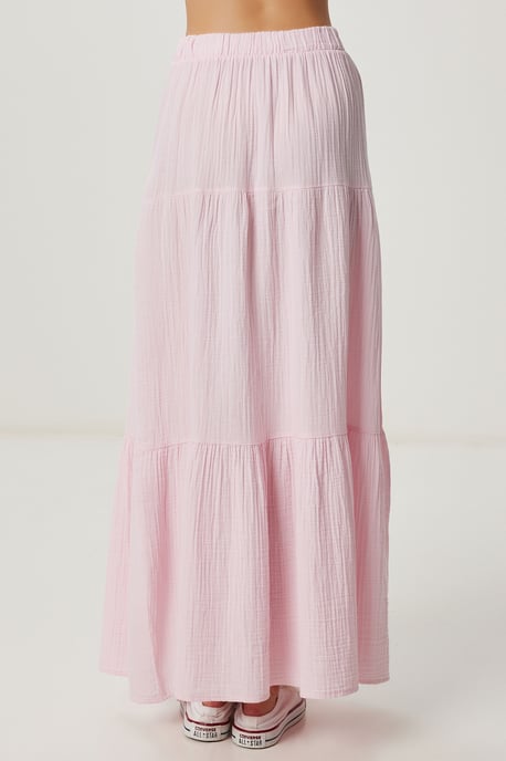 High Waist A-Line Maxi Skirt - Image 5