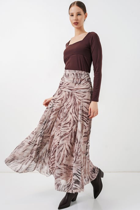Hoge Taille Paisley Maxi Rok - Image 3