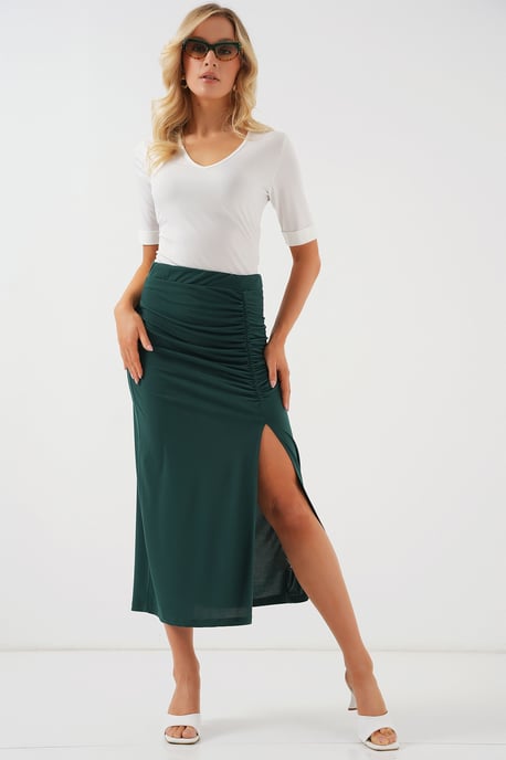 Maxi Aansluitende Jersey Rok met Elastische Taille - Image 1