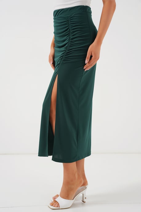 Maxi Aansluitende Jersey Rok met Elastische Taille - Image 2