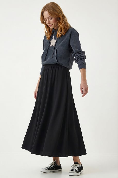 Elastische Taille Maxi Rok - Image 2