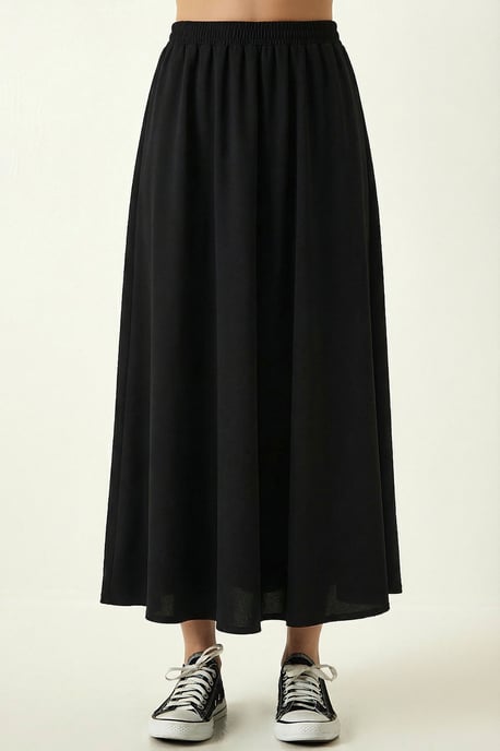 Elastische Taille Maxi Rok - Image 3