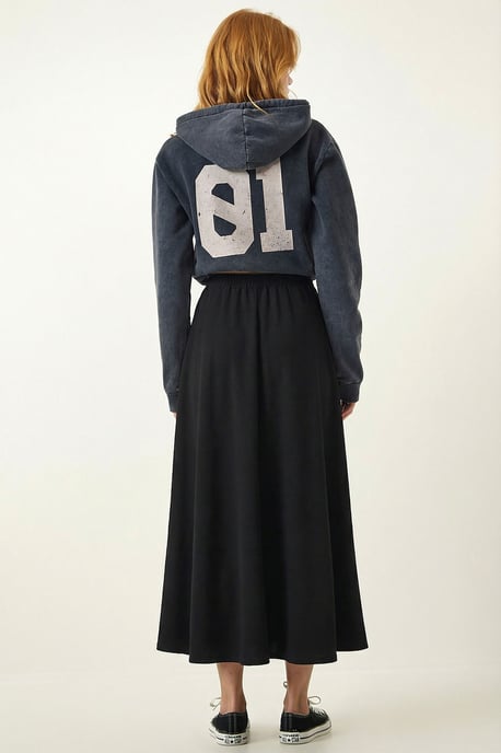 Elastische Taille Maxi Rok - Image 4