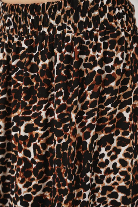 Maxi Patterned Relaxed Fit Skirt - Image 6