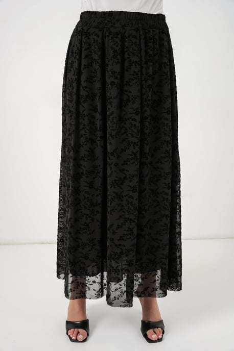 Hoge Taille Bloemen Maxi Rok - Image 2