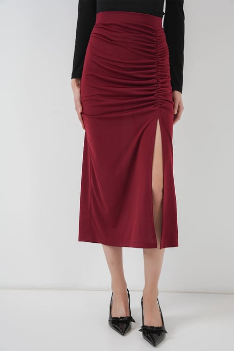 Maxi Aansluitende Jersey Rok met Elastische Taille - Image 2