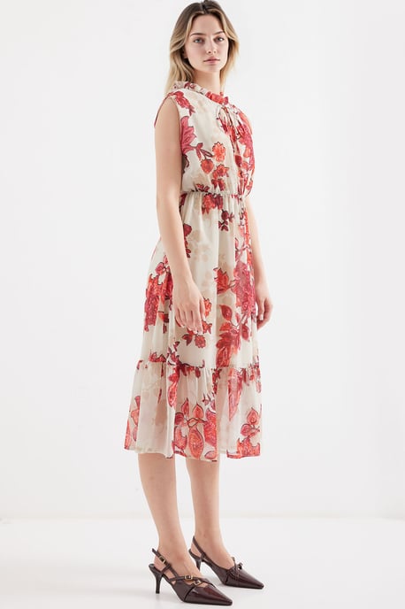 Midi Dress with Bow Detail - Image 4
