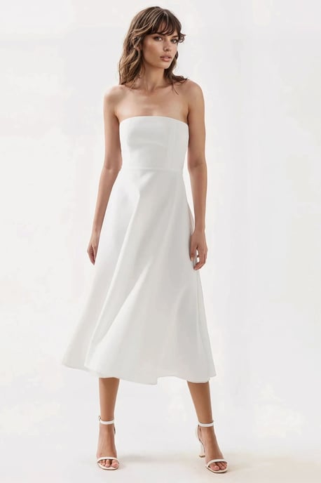 Bardot Midi A-Linjeklänning - Image 2