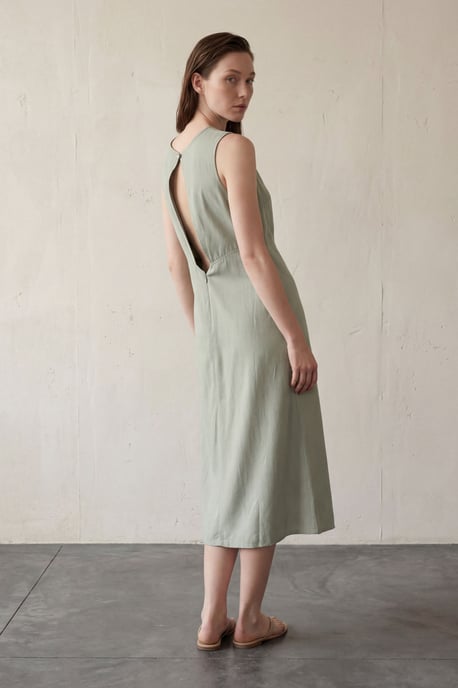 Rugdetail Midi-jurk - Image 4