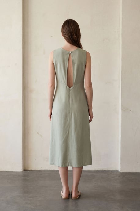 Rugdetail Midi-jurk - Image 5