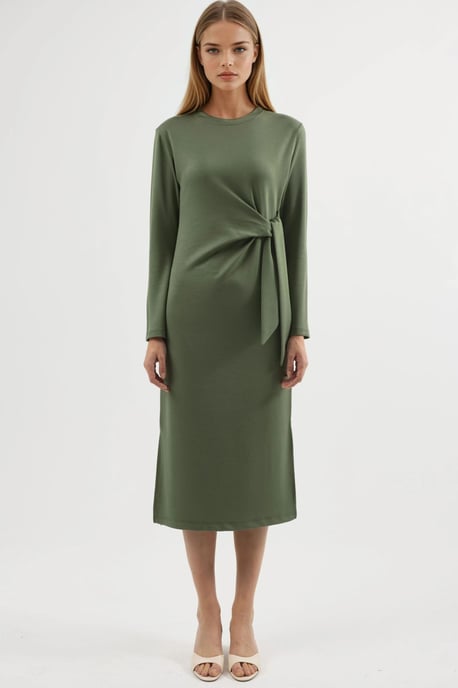 Modal Touch Split Jurk - Image 4