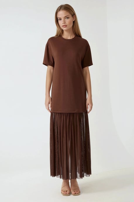 Midi Dress with Tulle Skirt Pika Collection - Image 4