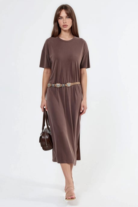 Relaxed Fit Midi Dress - Image 5