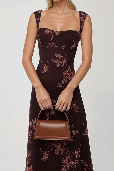 Geprinte Maxi Jurk met Hartkraag - Image 2