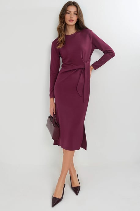 Modal Touch Split Jurk - Image 1