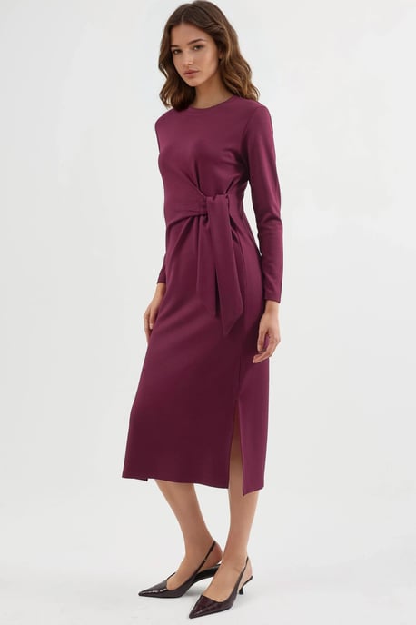 Modal Touch Split Jurk - Image 2