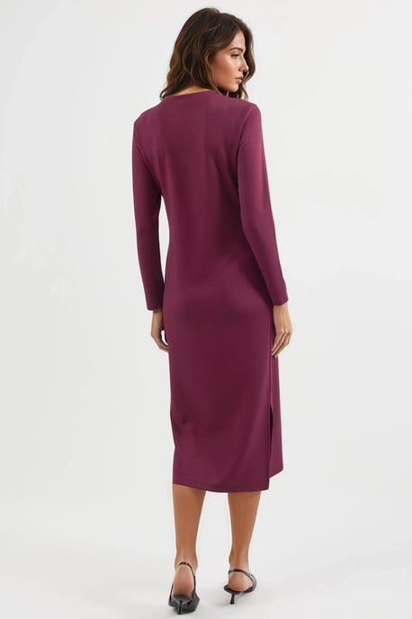 Modal Touch Split Jurk - Image 3