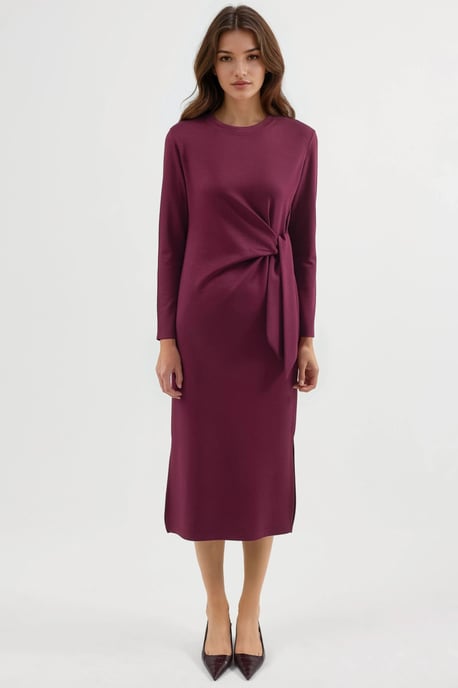 Modal Touch Split Jurk - Image 6