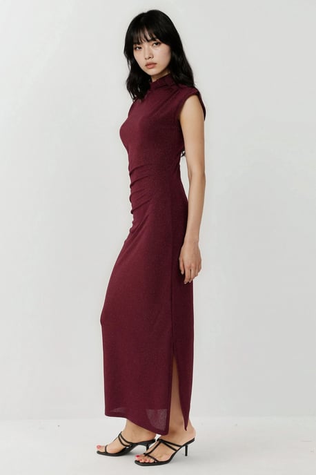 Ärmlös Bodycon Paljett Midi Klänning - Image 3