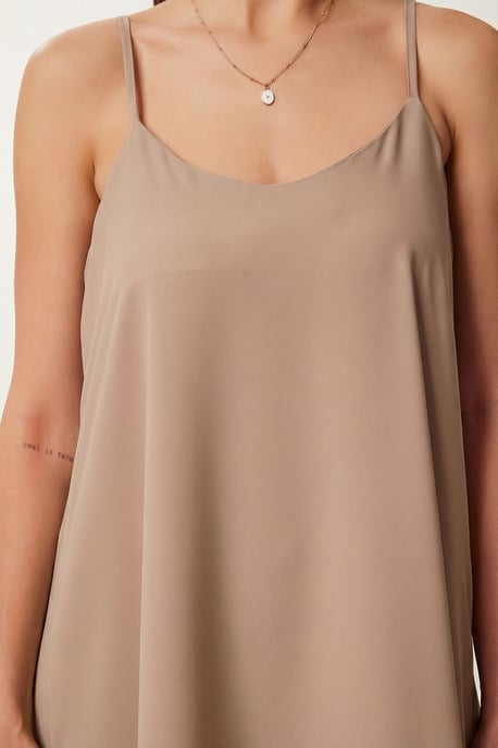 Losse Pasvorm Midi-jurk met U-hals - Image 5