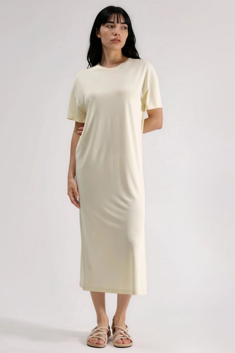 Losse Midi-jurk met Split - Image 1
