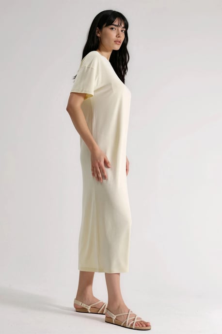 Losse Midi-jurk met Split - Image 2