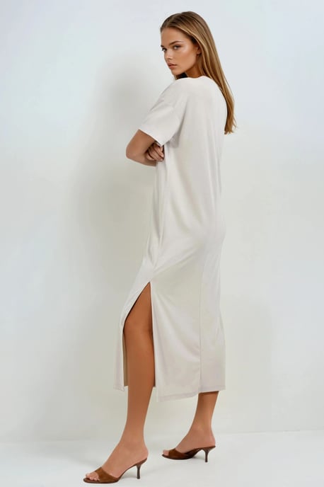Losse Fit Midi-jurk met Splits - Image 2