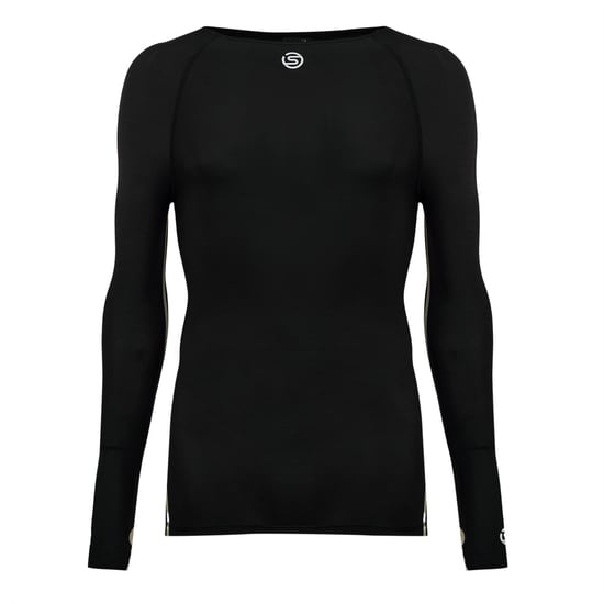 Men's Skins Ls Top Mens in Black - Image 1