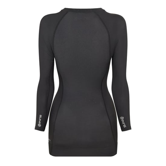 Women's Skins Ls Top Ladies in Black - Image 2
