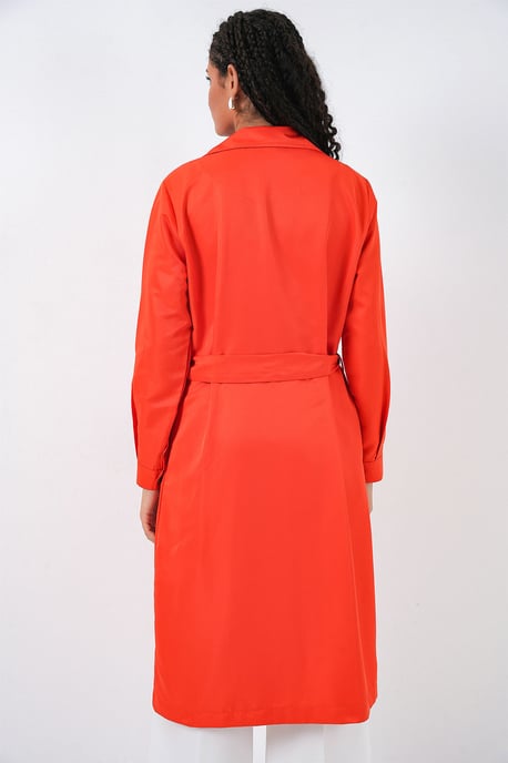 Dubbelzijdige Lange Trenchcoat - Image 6
