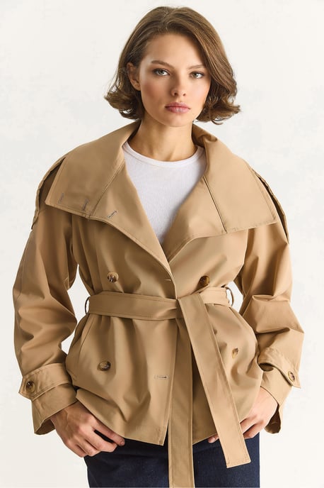 Oversized Buttoned Trenchcoat - Image 5