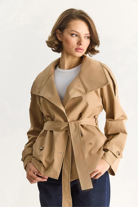 Oversized Buttoned Trenchcoat - Image 6