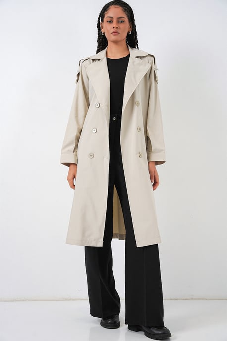 Lange Dubbelzijdige Trenchcoat - Image 2