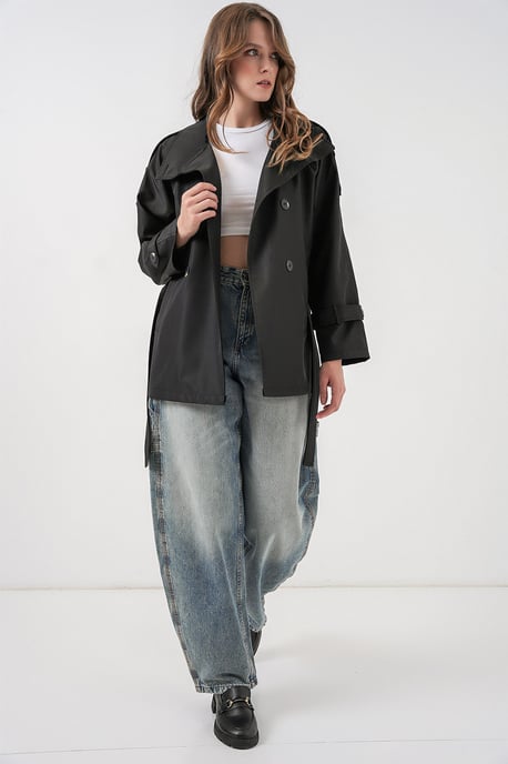 Regelmatig Fit Trenchcoat met Jascolletje - Image 2