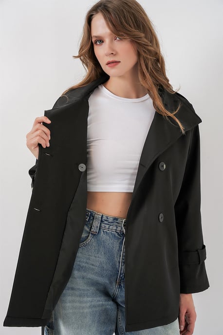 Regelmatig Fit Trenchcoat met Jascolletje - Image 5