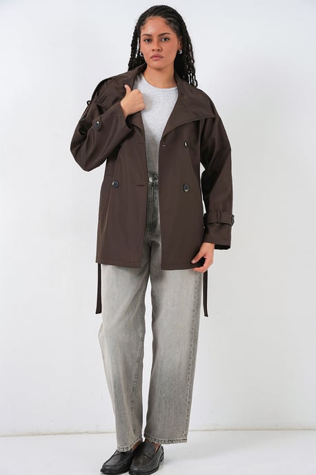 Regular Fit Trenchcoat met Jackcol (Jasje-kraag) - Image 2